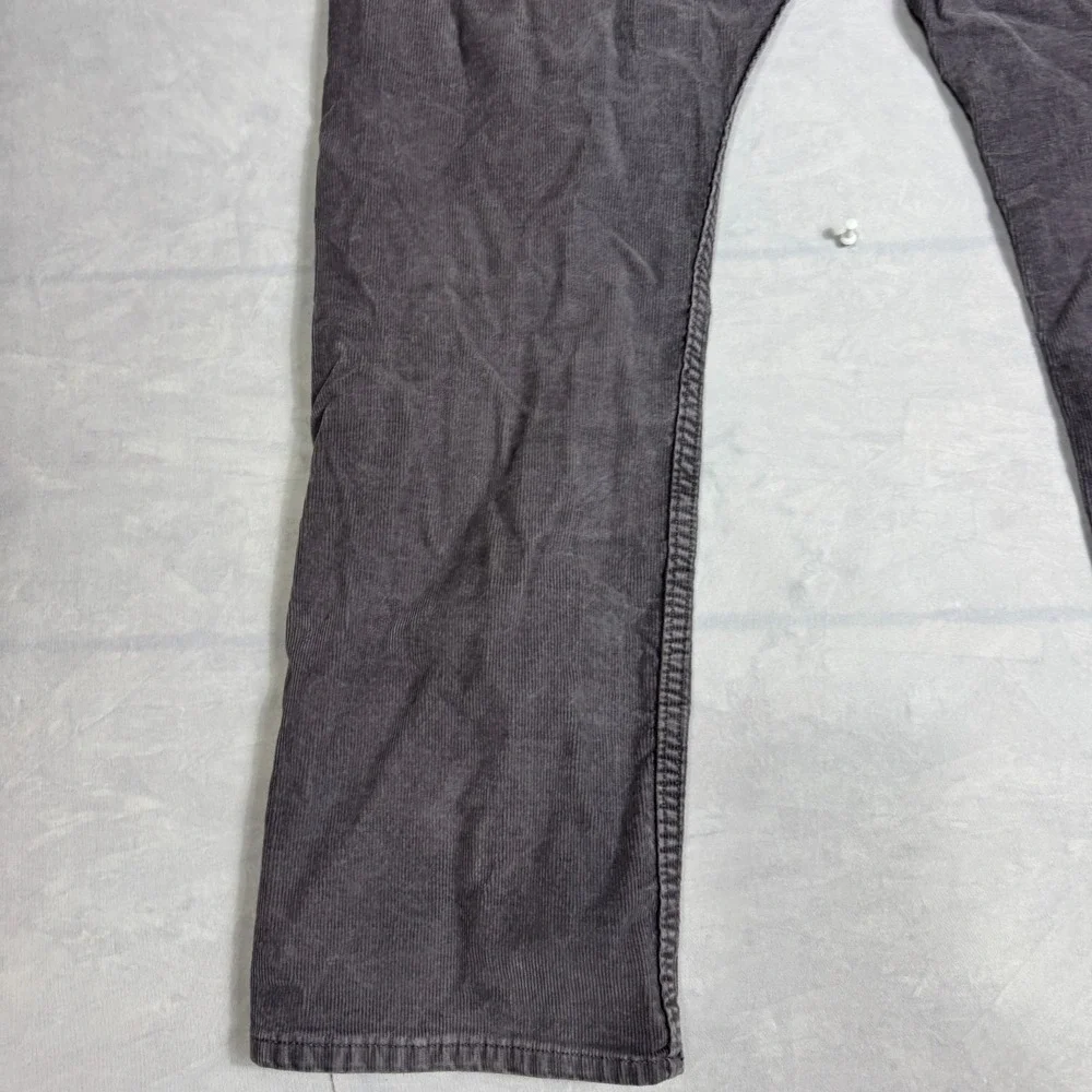 Banana Republic Mens Corduroy Pants Gray Slim‎ Fit Straight Leg Size 36x30